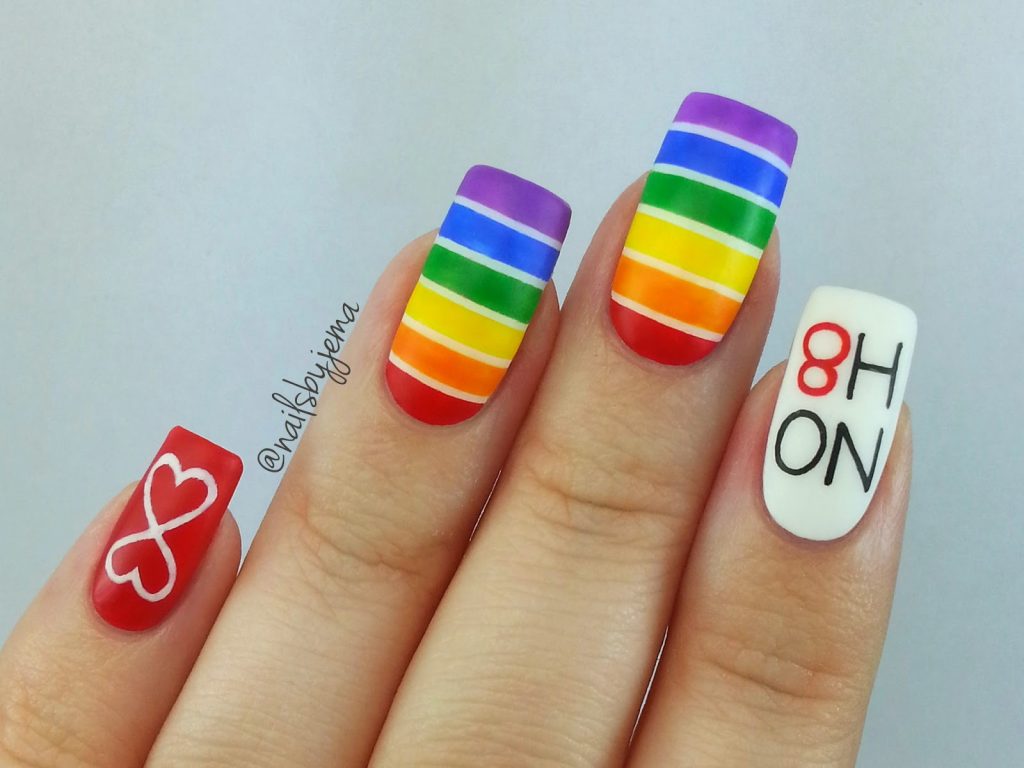 Pride Inspired Nail Designs for Short Nails - wide 8